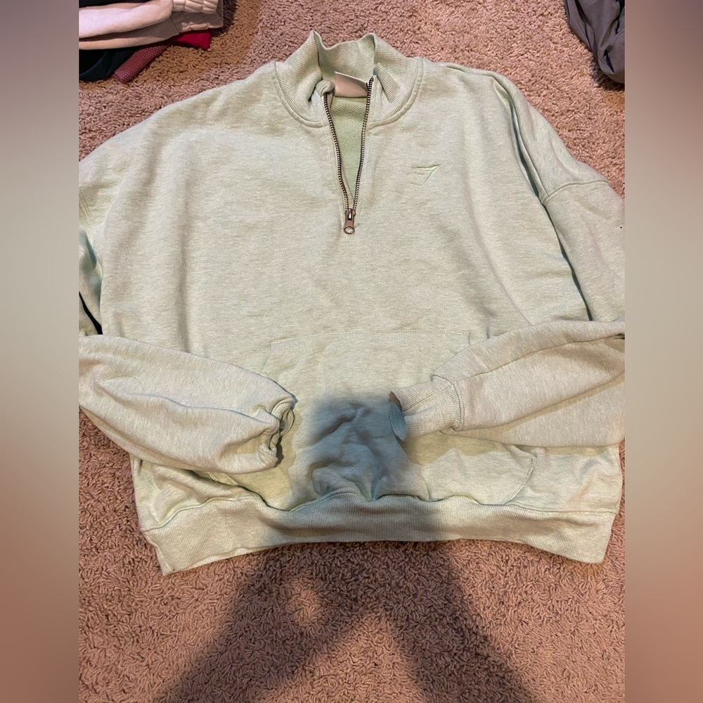 Green gymshark rest day sweater